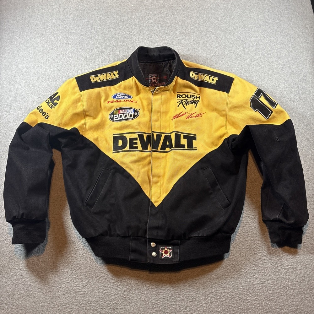 Matt Kenseth #17 DEWALT (NASCAR) Vintage Jacket by JH Design Size M USA MADE